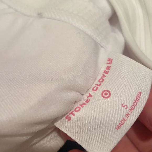 NWT Stoney Clover Lane Target White Ribbed One Piece Bathing Suit - Picture 6 of 6